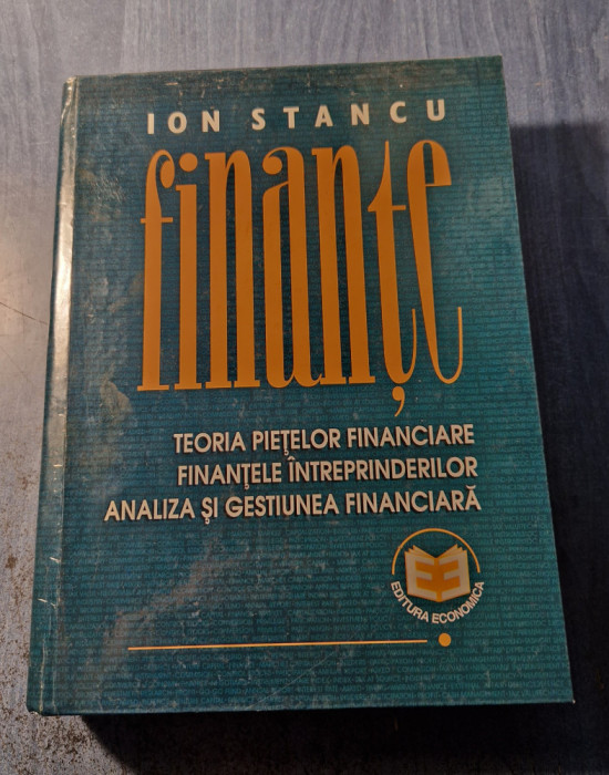 Finante teoria pietelor financiare Ion Stancu
