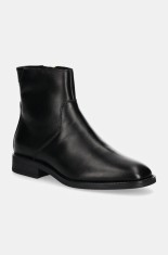 Gant cizme de piele Fayy femei, culoarea negru, cu toc plat, 29541773 G00