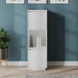 Dulap &icirc;nalt, alb, 38x35x117 cm, lemn masiv de pin GartenMobel Dekor, vidaXL
