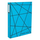 Biblioraft Office Style, Model Linii, 2 Inele, Culoare Turcoaz, Dimensiuni 31.5x24cm, Margine 4cm, Format A4, Oem