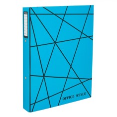 Biblioraft Office Style, Model Linii, 2 Inele, Culoare Turcoaz, Dimensiuni 31.5x24cm, Margine 4cm, Format A4