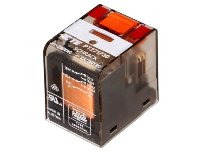 Releu electromagnetic DPDT 230VAC 12A TE Connectivity foto