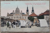 Timisoara, Temesvar, Losonczy Platz mit der serbischen Kirche// CP, Circulata, Fotografie