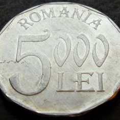 Moneda 5000 LEI - ROMANIA, anul 2002 * cod 71 A