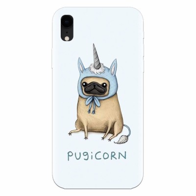 Husa silicon pentru Apple Iphone XR, Pugicorn foto