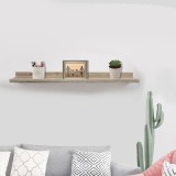 Raft de perete din lemn MDF, Natural, 80x10x4cm, CMCLASS