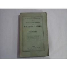 NOUVELLES ETUDES D&#039;HISTOIRE DE LA PHILOSOPHIE - EMILE BOUTROUX
