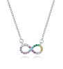 Lant - Colier din Argint 925 -INFINIT MULTICOLOR- infinity love symbol ARG416C, Argintboutique