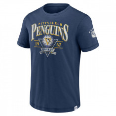Pittsburgh Penguins tricou de bărbați True Classics Cotton Slub Elevated blue - XL