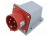 Conector alimentare AC, IEC 60309, IP44, 16A, 0,4kV, 5 pini, TAIZHOU BAOLUDA ELECTRIC - QX-342