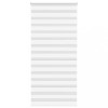 VidaXL Jaluzea tip zebra alb lățime țesătură 95,9 cm poliester