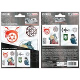 Stickere Fullmetal Alchemist - 16x11cm, 2 sheets - Alchemists, Abystyle