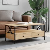 VidaXL Măsuță de cafea, stejar sonoma, 100x51x45 cm, lemn prelucrat