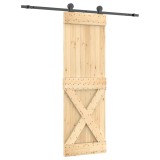 Cumpara ieftin Usa glisanta cu set de feronerie 70x210 cm, lemn masiv de pin