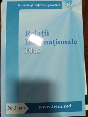 Revista stiintifico-practica Relatii Internationale Plus foto