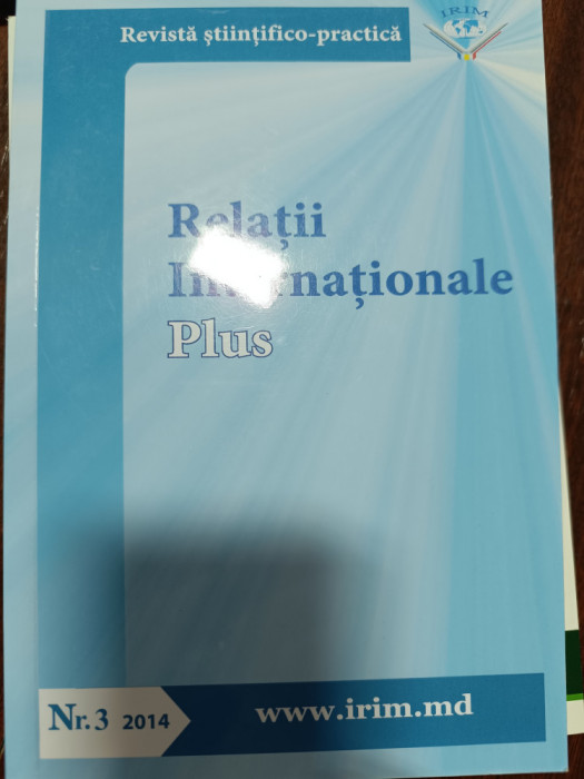 Revista stiintifico-practica Relatii Internationale Plus
