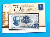 10 Kroner 1981 Norvegia, Plic Prezentare, RAR - Bancnota Norvegia