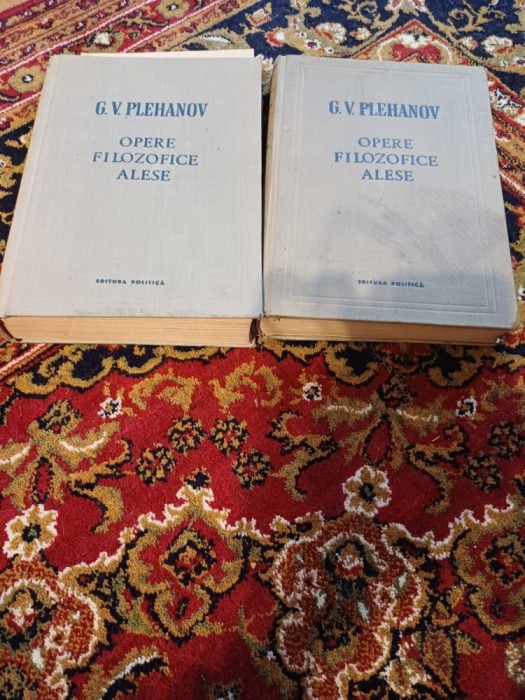 G. V. Plehanov - Opere filozofice alese, vol. I și II