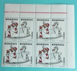 TIMBRE ROMANIA 2003 L.P.1622 CRACIUN (DIPTIC) BL. DE 4 VALORI MNH, Nestampilat