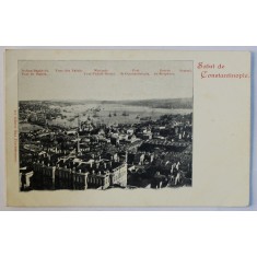 SALUT DE CONSTANTINOPOLE - VEDERE PANORAMICA , CARTE POSTALA ILUSTRATA , MONOCROMA , NECIRCULATA , CLASICA