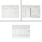 Carnet Notițe Memo Pad, Model Abstract, 3 Subiecte, Cu Spirala Aurie, 40 File, Multicolor, Dimensiuni 32x29cm