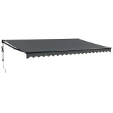 Copertina retractabila automata, antracit, 5x3 m