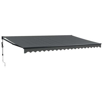 Copertina retractabila automata, antracit, 5x3 m foto