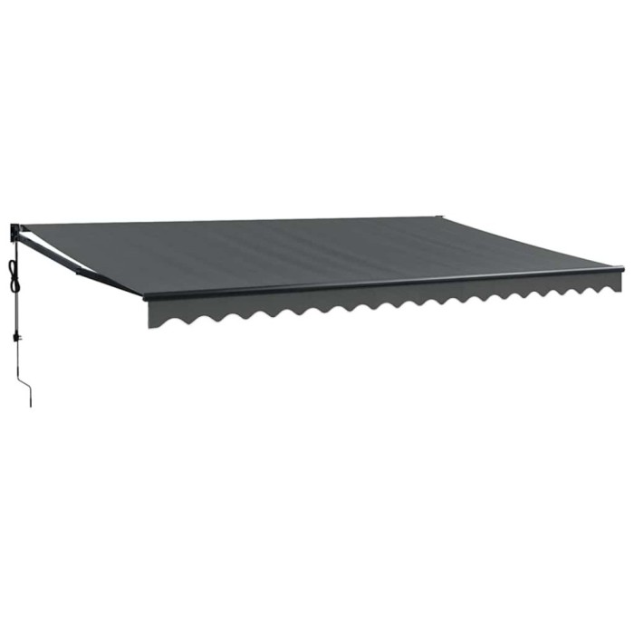 Copertina retractabila automata, antracit, 5x3 m