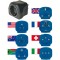 Set Adaptor pentru priza Brennenstuhl 7 in1, Universal peste 150 de tari