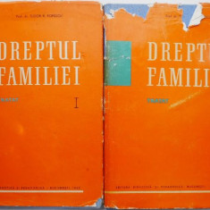 Dreptul familiei (2 volume) – Tudor R. Popescu (supracoperta putin uzata)