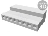 Mufă cablu-placă mamă IDC 8 pini 2,54mm MTA-100, TE Connectivity