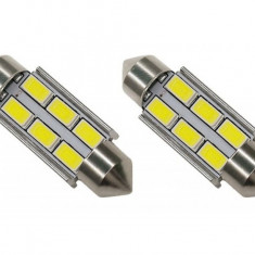 Set 2 Buc Led Sofit 6 SMD 36MM LED 100/36