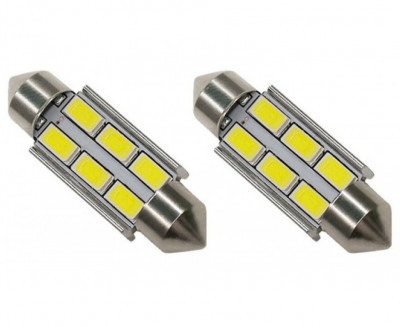 Set 2 Buc Led Sofit 6 SMD 36MM LED 100/36 foto