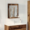 VidaXL Oglindă pentru baie Lemn vechi 50 x 12 x 60 cm Lemn compozit 862220