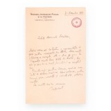 Spiru Haret, scrisoare expediată domnului Miculescu, 31 decembrie 1908