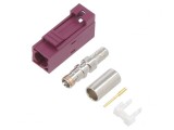 Conector FAKRA Mamă pe Cablu Crimpat Drept