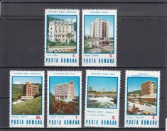 ROMANIA 1986 LP 1155 STATIUNI BALNEO-CLIMATERICE SERIE MNH foto