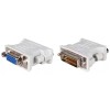 Adaptor DVI-D 24+1 tata la VGA mama, alb
