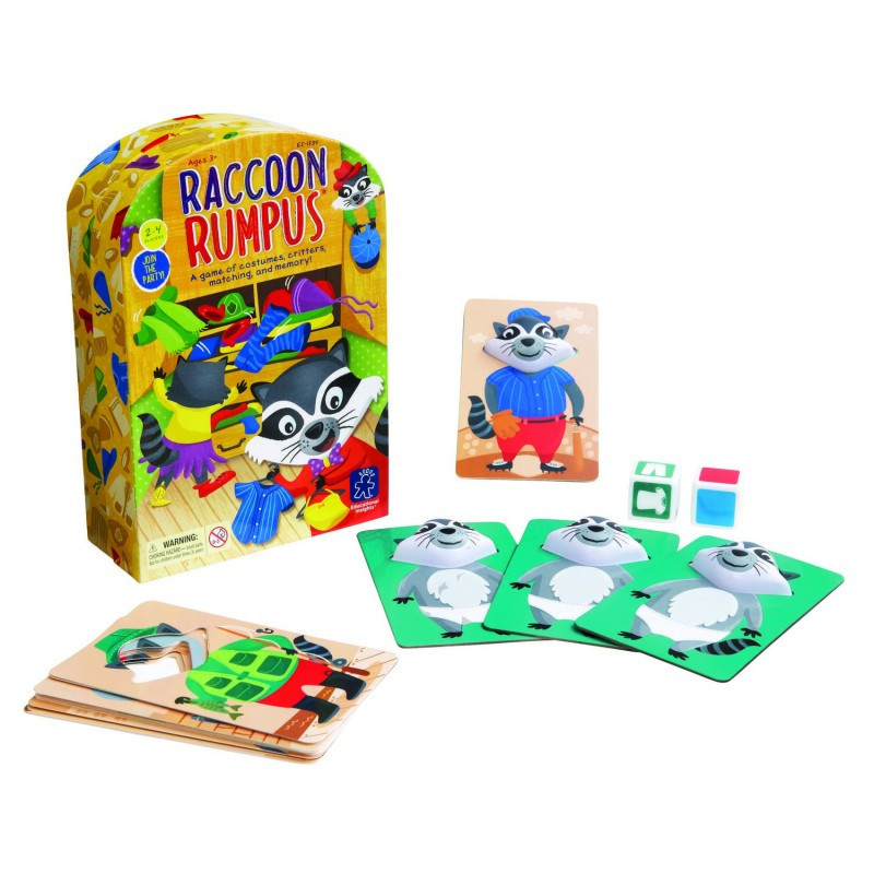 Taraboiul ratonului culori si atribute, 4 carduri cu ratoni, 2 zaruri, 2 -  4 jucatori, Educational Insights | Okazii.ro