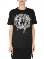 Tricou dama VERSACE CREW NECK T-SHIRT A87460 A228806A3513 Negru foto