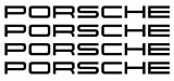 Set 4 Buc Sticker Etriere Porsche Negru SM-MPOR1