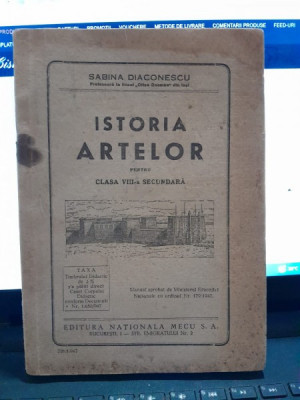 Istoria artelor pentru clasa VIII-a secundara - Sabina Diaconescu foto