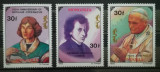 BC495, Mongolia 1993, set colita+serie-personalitati