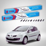 Ștergătoare Renault Clio III Faza 1 Hatchback 2005-2007 | Set Față Flat Premium &ndash; TeamCar&reg;