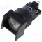 Comutator corp 16mm EAO 51, 1 poziție stabilă, NC/NO, &Oslash;16,2mm, buton pătrat