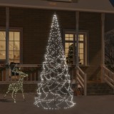 Cumpara ieftin Brad de Crăciun pe catarg, 500 LED-uri, alb rece, 300 cm