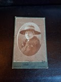 Fotografie tip CDV Portret Femeie Segesvar (Sighisoara) - Atelier Szabo