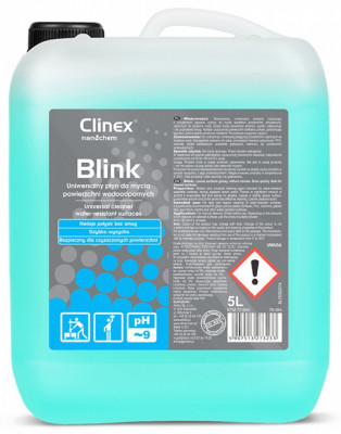 Clinex Blink, 5 Litri, Solutie Cu Alcool Pentru Curatare Suprafete Impermeabile foto