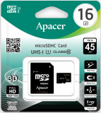 Card microSDHC UHS-I 16GB Clasa 10 cu adaptor SD Apacer