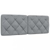 VidaXL Pernă tăblie de pat, gri deschis, 120 cm, material textil 4019212